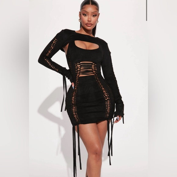 Fashion Nova Yovanna Mini Dress Set - Picture 1 of 3